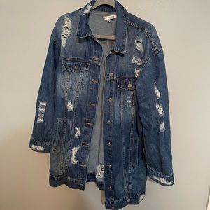 ✨Oversized Fashion Nova Jean Jacket✨